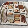 Nordic Style Decorative Sofa Throw Blanket Bohemian Pattern Home Aesthetics Bread Picnic Blanket Cover Tablecloth Room Rug