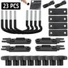 4 Set Universal Car U-Bolts Roof Box Mount Kit Metal Clamps Van Luggage Rack Accessories Secure Fitting Easy Installation