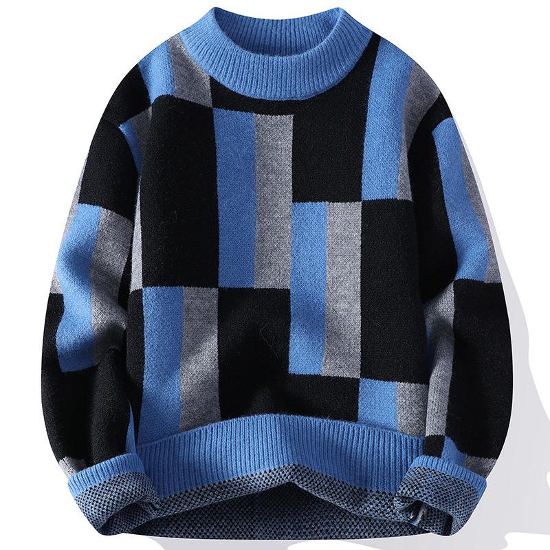 Men's Casual Long Sleeve Knit Sweater - Autumn/Winter Plus Size