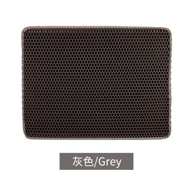 

Коврик для кошачьего туалета, двухслойный водонепроницаемый коврик-ловушка, устойчивый к моче, легко чистится, нескользящий коврик для унитаза, кошачья царапина, большой коврик для ног M лес зеленый