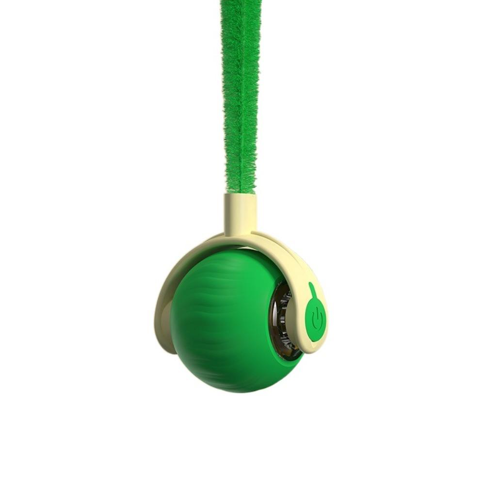 

Имитация мышиного хвоста, интерактивный мяч для кошек, быстро катящийся мяч, тренировочный мяч для собак и кошек, избавляющий от скуки зелёный