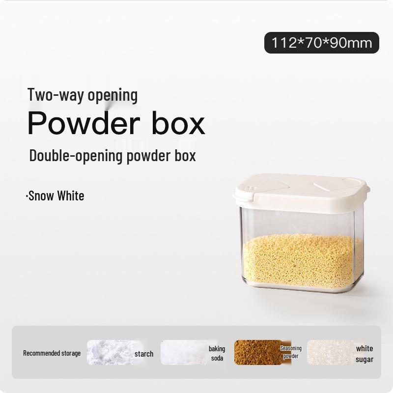 Adjustable Kitchen Seasoning Box Set with Dual-Opening Compartments