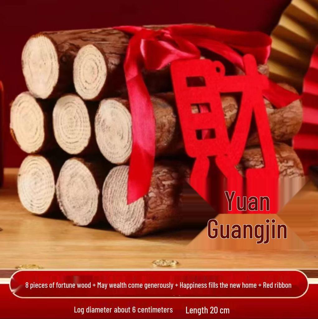 New Home Housewarming Gifts: Firewood Figurines & Joyful Decorations for Wealth and Welcome