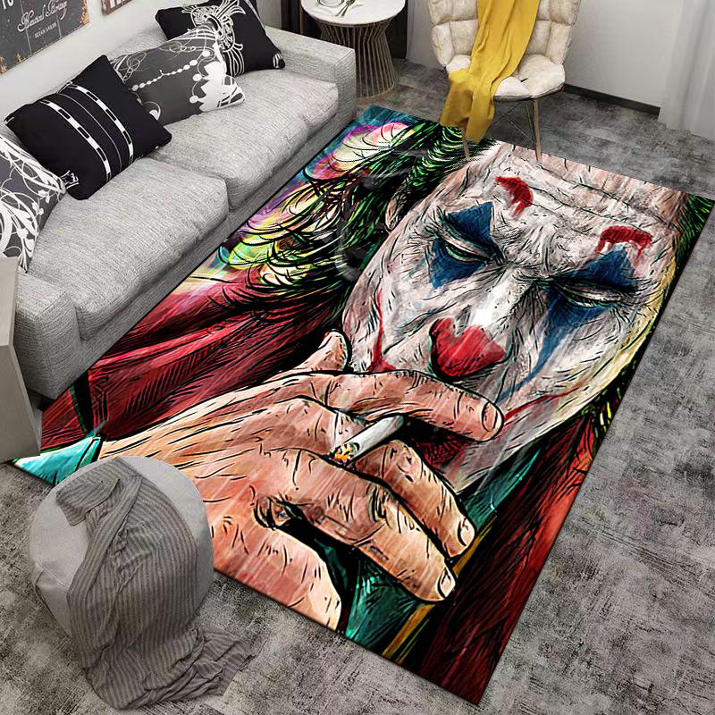 Vibrant Illustrated Carpet with Colorful Design Suitable for use as an anti-slip game mat for living room and bedroom sofas