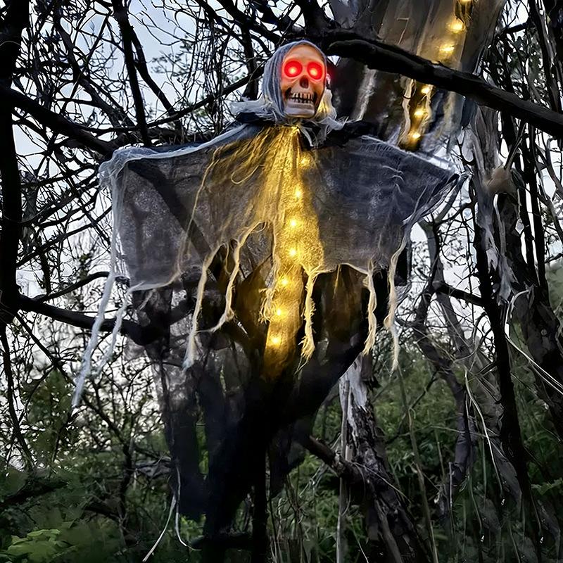 Halloween Glowing Skull Ghost Outdoor Decoration Prop
