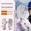 Winter Plus Velvet Ski & Cycling Touchscreen Gloves - Thick, Windproof, Warm.