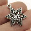 Hexagram Star of David Amulet Charm Antique Bronze Zinc Alloy Jewelry Making Supplies Craft Supplies Jewelry Charms