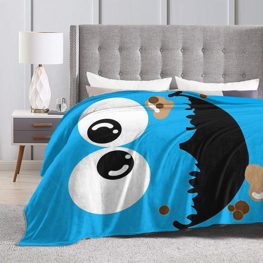 Cookie Monsters Blanket Quality Super Soft Throw Blanket Winter Boy Girl Living Room Fashion Bedspread