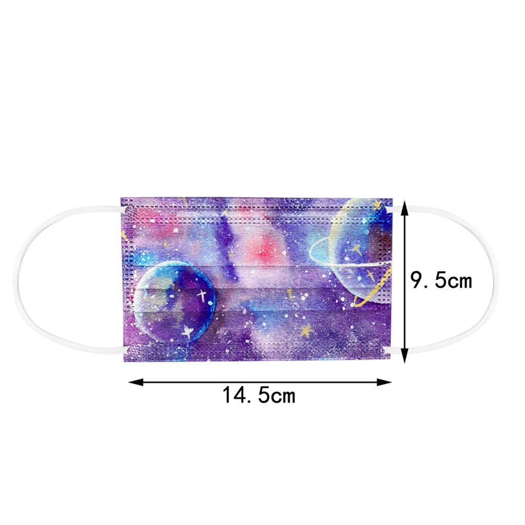 Children's 10/20/30/50 PC Star Printed Breathable Disposable Mask
