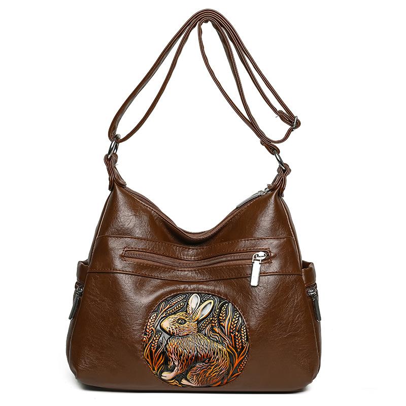 Ethnic Style Printing Premium Modeling Soft Durable Fashion Exquisite Novelty Lightweight Luxury Commuter Outdoor Beach Crossbody Shoulder Handbag