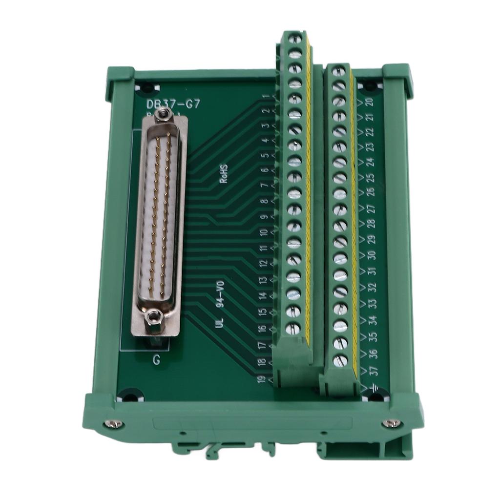 Terminal Board Adapter Connector Module PCB Breakout Straight Male with Shell DC 60V DB37‑G7