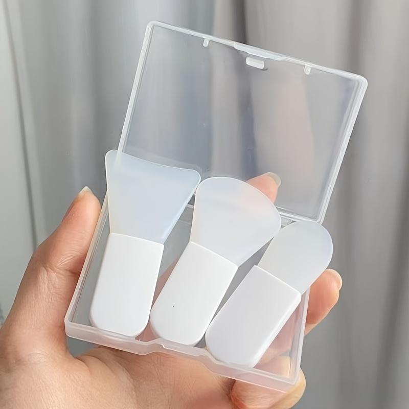 

Портативный 3 шт./набор кистей для масок для лица с короткой ручкой, силиконовая кисть для нанесения грязевых масок, специальная кисть для красоты салонного типа, кисть для очищения