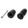 Motorcycle Exhaust Pipe Slider Aluminum Alloy Anti Falling Guard Protector  (Black )
