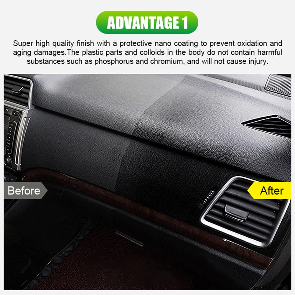 260ml Universal Car Interior Rubber And Plastic Retreading Agent Auto Hydrophobic Polish Nano Coating Spray Scratch Repair Agent