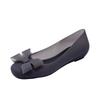 2024 Women's Bow Jelly Sandals: Thick Sole, Soft Material, Casual Low-Cut Beach Shoes