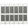 VidaXL Room Divider 6 Panels Grey 210x165 Cm Fabric