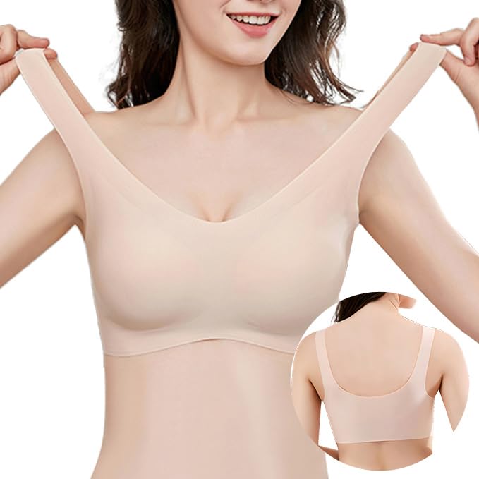 Night Bra Bra Seamless Bra Allows the skin to breathe freely Fixed water drop cups fit perfectly to the curves of the chest Soft material Excellent