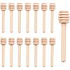 Lilaly 15 PCS 3.2" Wooden Honey Sticks, Honey Dipper, Wooden Spoons for Honey, Wooden Honey Dipper, Honey Spoons Wooden Honeycomb Sticks Honey Spoons