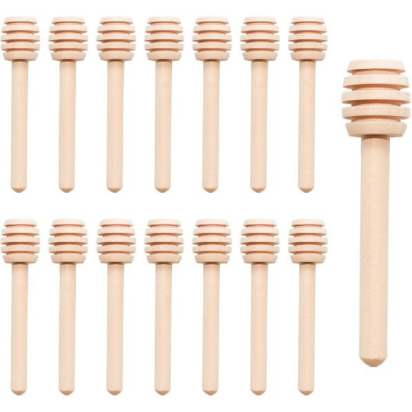 Lilaly 15 PCS 3.2  Wooden Honey Sticks, Honey Dipper, Wooden Spoons for Honey, Wooden Honey Dipper, Honey Spoons Wooden Honeycomb Sticks Honey Spoons 3.2 inch