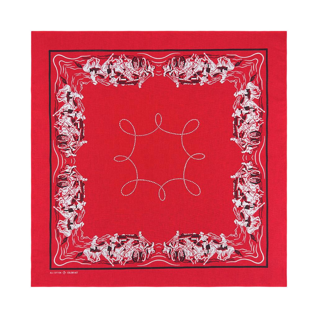 Vintage Bandana Scarf with Cotton Western Print Breathable and Comfortable for Men and Women Outdoor Sport Headpiece