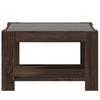 LED Coffee Table Brown Oak Effect 73 x 53 x 45 cm Particleboard