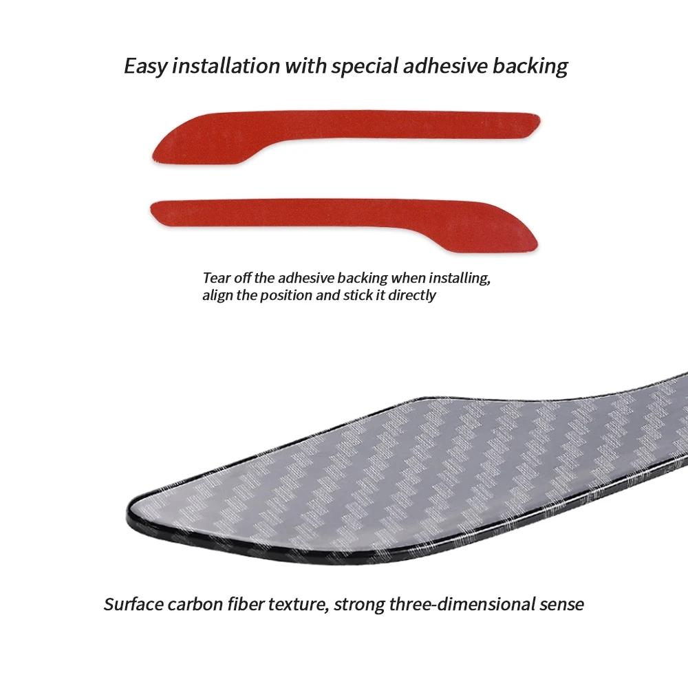 Carbon Fiber Car Door Handle Decoration For Tesla Model 3 -2023 Model Y 2023 Accessories Car Stickers 4pcs Car