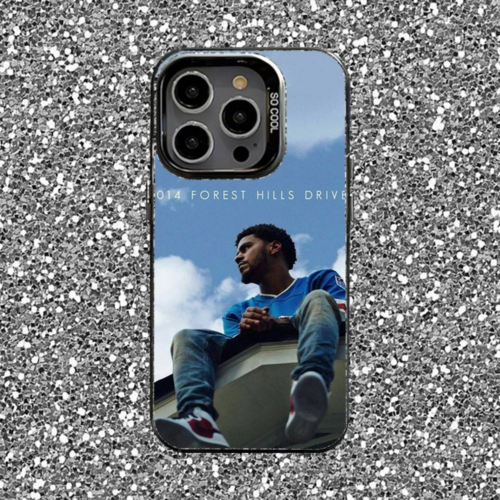 Rapper J Cole Phone Case For iPhone 16,15,14,13,12,11,Pro,XS,Max,Plus,Mini,SE Black Candy Matte Shockproof Cover