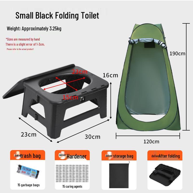 Portable Odor-Proof Folding Camping Toilet for Adults