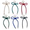 Elegant Bowknot Key Rings Accessories Decorative Rhinestones Bowknot Pendant Keychain for Trendsetters and Collectors