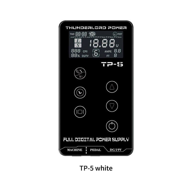 

TP-5Tattoo Источник питания Tatuagem для тату-машин Источник сенсорного экрана Цифровой ЖК-дисплей для макияжа Двойная мощность татуировки белый