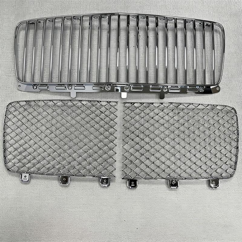 2020 Bentley Bentayga Front Grille: Mesh, Bumper Lower Grille, Fog Light Frame, Electroplated Finish