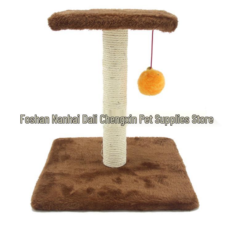 Small Sisal Cat Tree with Scratching Board and Toys