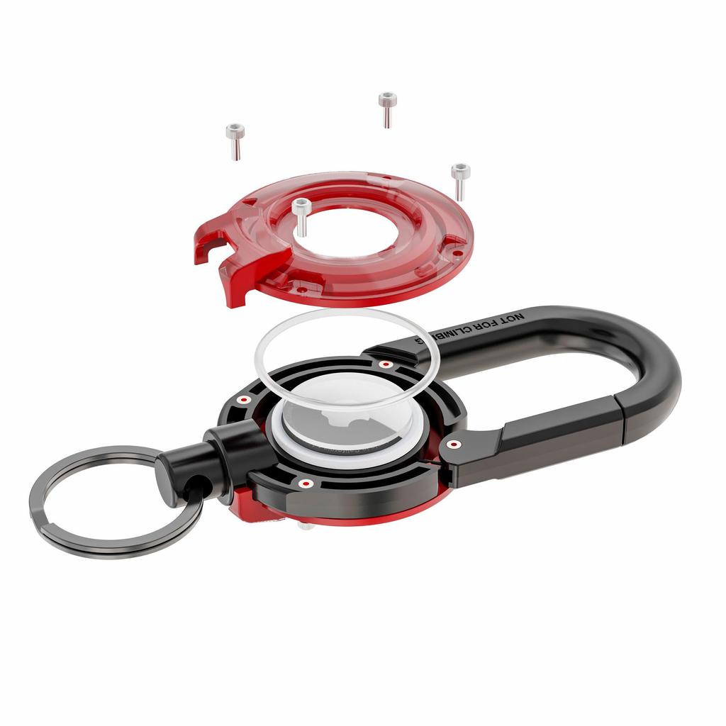Logo Keychain for AirTag: Protective Anti-Loss Device Case & Key Ring