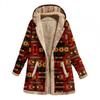 Hooded Women Ethnic Style Vintage Loose Thick Warm Outwear Single Breasted Autumn Winter Jacket Clothes for Women
