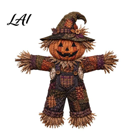 Halloween Party Home Decor Patchwork DIY Kit Fabric Sewing Kit with Owl Skeleton Soft Printed Cotton Ghost Witch Designs Crafting for Seasonal