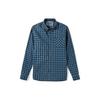 Timberland Plaid Letter Print Single-Breasted Breathable Loose Fit Long Sleeve Shirt Men Shirts Blue A29N8-G66