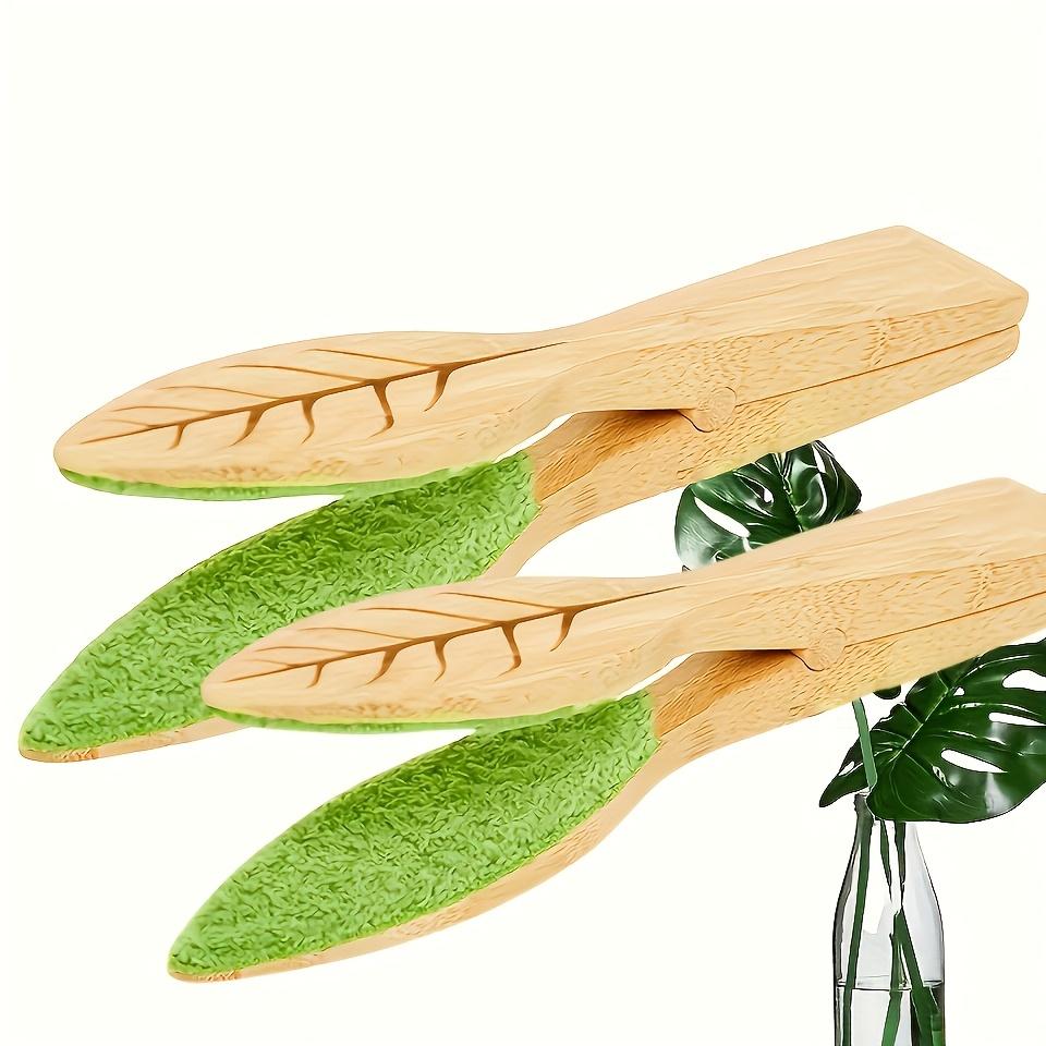 

2/4pcs Leaf Cleaning Tongs Handheld Green Plant Cleaning Brush Multi-Functional Leaf Cleaner Tool for Garden Plant Care