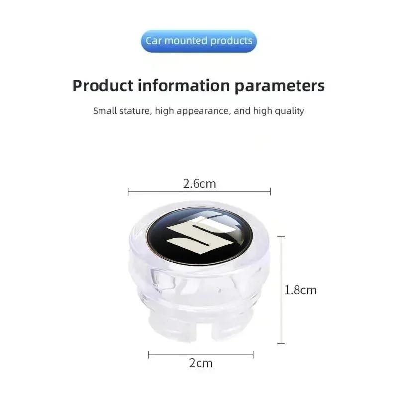 Car Cigarette Lighter Cover Dust Proof Decoration Cap for Suzuki Logo SX4 Samurai S-Cross Jimny Swift Grand Vitara Ignis Baleno