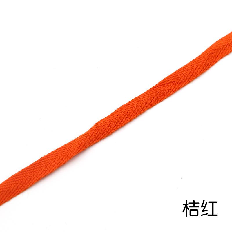 1Cm Color Cotton Herringbone Ribbon Webbing, Cotton Hand Hemming Strap Strap Strap Strap Piping Strap