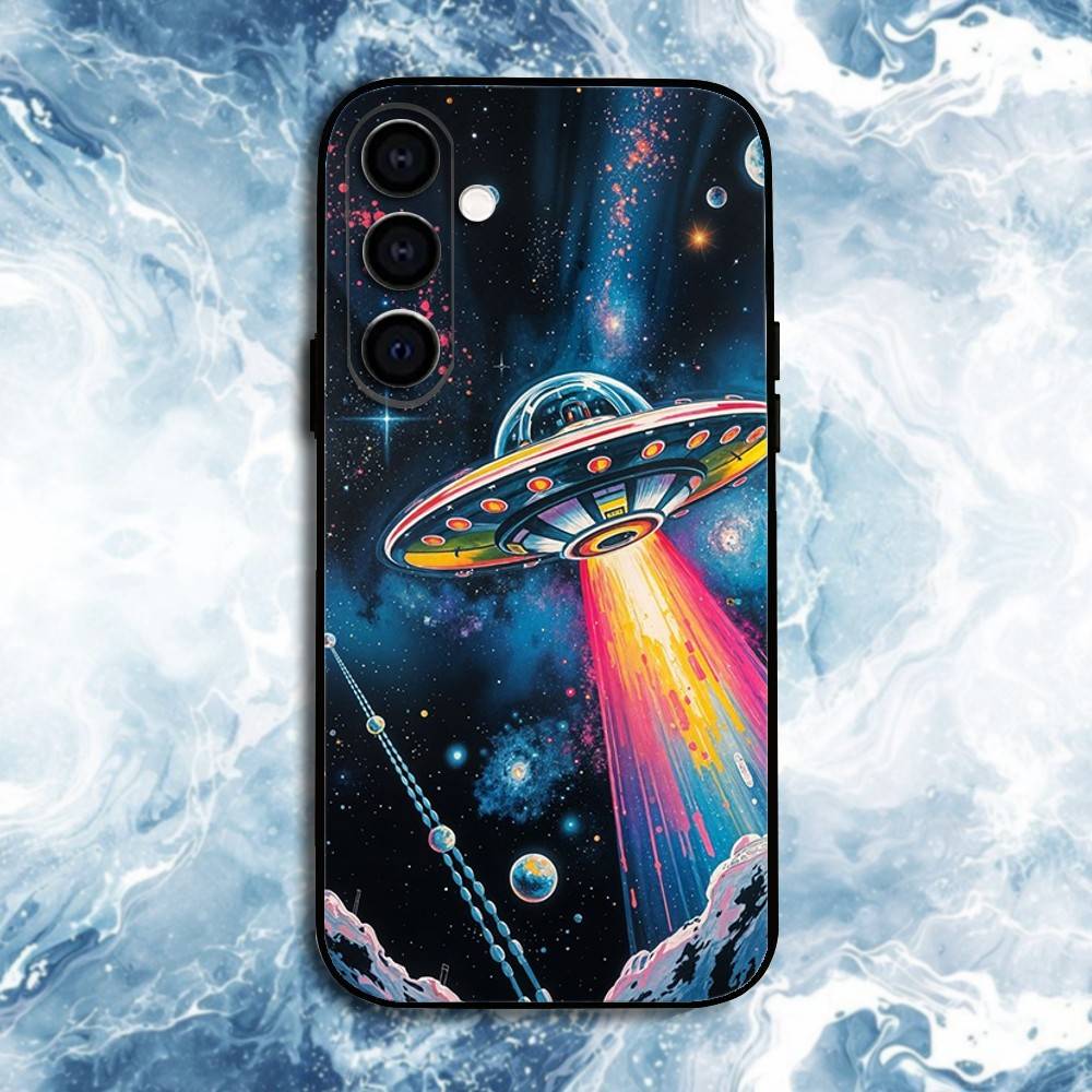 UFO Alien Thing Phone Case For Samsung Galaxy A73,A72,A71,A70,A53,A52,A51,Others Soft Black Shell