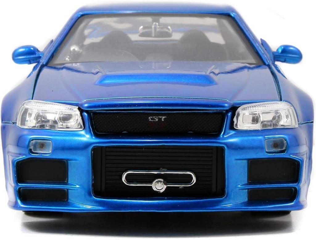 Kyosho Jada Toys Fast Furious Series Nissan Skyline Blue Finished Model JADA97173 & 1/24 F&F GT-R (R34) (Brian)