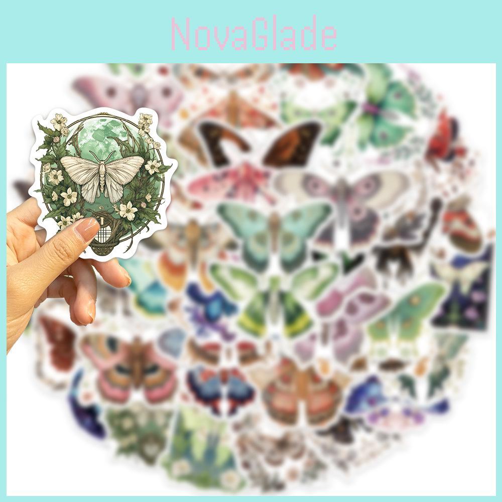 50 Colorful Butterfly Stickers For Personalized Decoration Of Guitars Notebooks And Luggage Wholesale Waterproof Decals