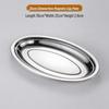 Stainless Steel Oval Plate for Grilled Fish, Steamed Fish, Fruit, Rice, Noodles, and Eggs.