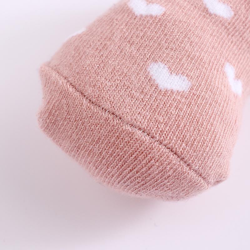 Infant Silicone Socks Gift Box: 2 Pairs - Cotton Wool Knitted for Newborn, Spring/Fall Floor Socks by PAPAMAMA