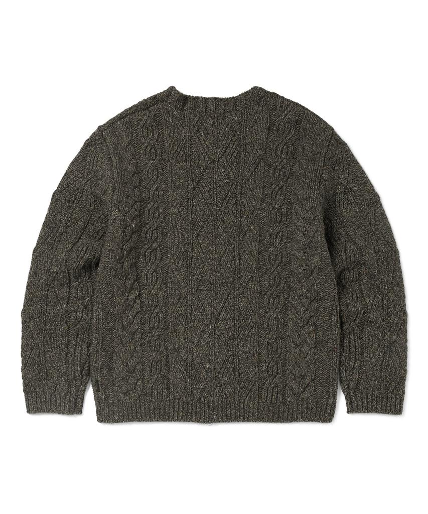 THISISNEVERTHAT Cable Knit Sweater Brown