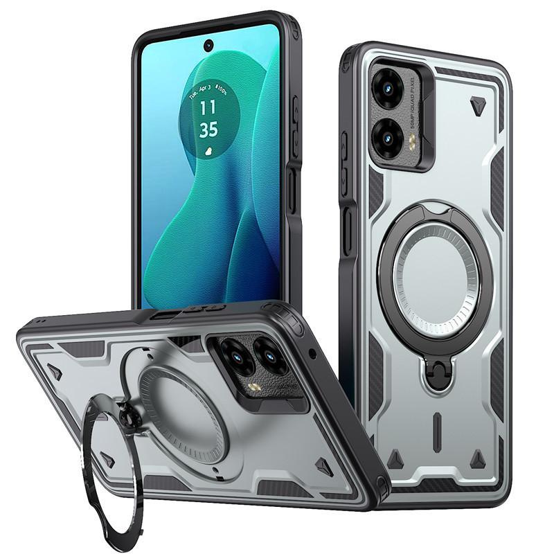 Suitable for MOTO G power antenna ring mobile phone case G play rotating bracket wireless charging magnetic anti-drop cover