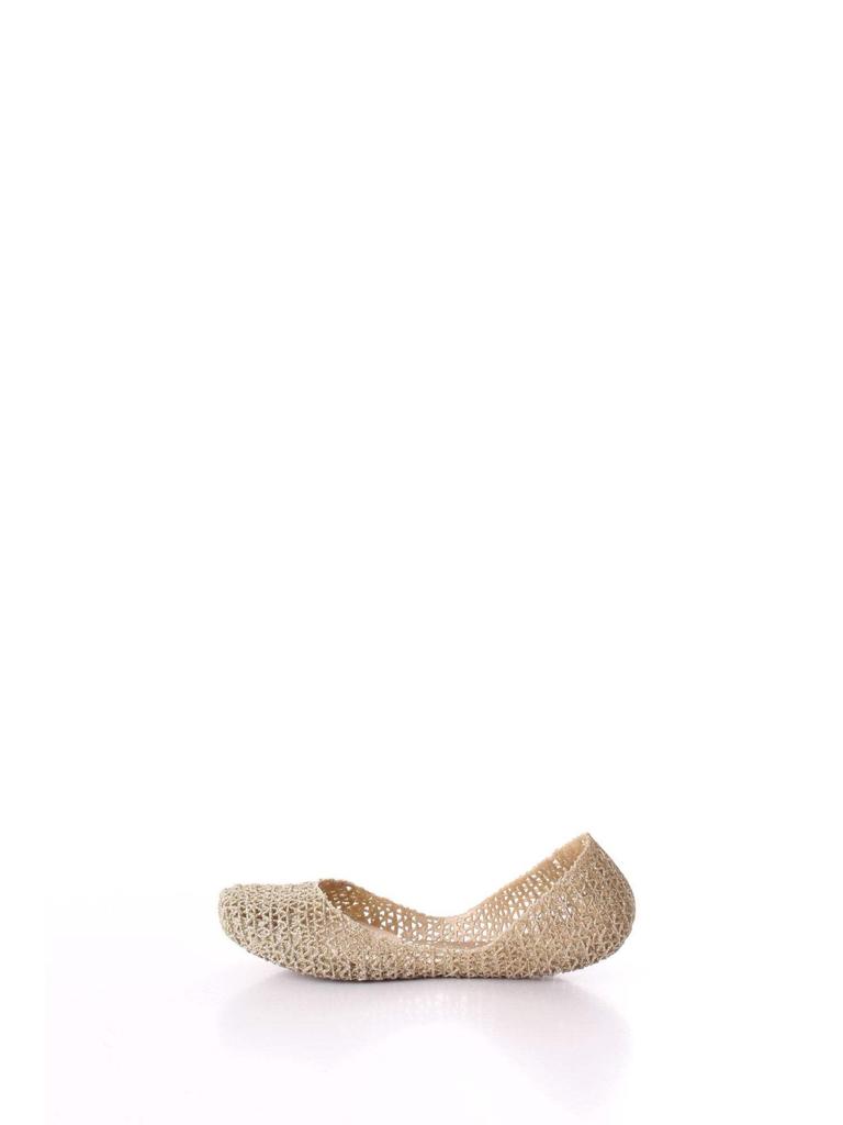 [melissa] Melissa Campana Papel Flat Shoes for Women, Gold, EU Size 41/42 (26.5 Cm)