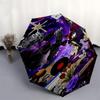 1pc Gothic Halloween Automatic Open, Windproof, Compact Travel Umbrella, Gift for Birthday, Christmas, Business 93019