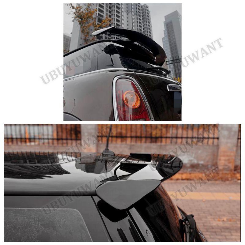 AZHKP1 For BMW MIMI Cooper F56 F55 JCW R50 R56 2003-2023 Rear Trunk Lip ABS Black Wing Spoiler Car Styling  Original factory