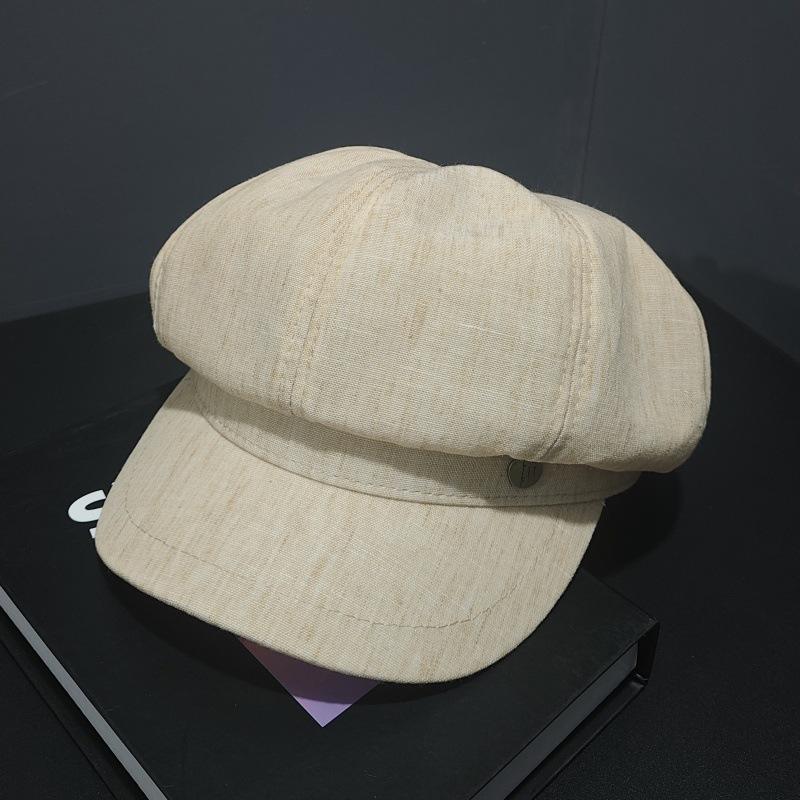 New Retro Literary Octagonal Hat Children's Spring Face Newsboy Hat Versatile Fashion Painter Hat